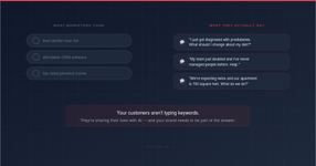 Side-by-side comparison showing short keyword searches marketers expect versus the long conversational prompts customers actually type into ChatGPT