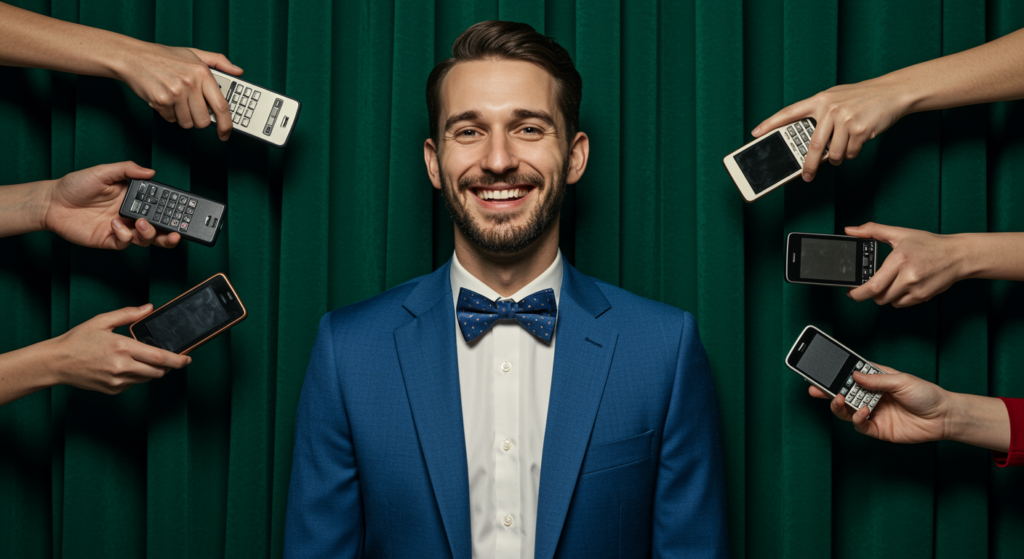 freepik__a man in a blue suit and bow tie smiles against a __ - Aethon AI