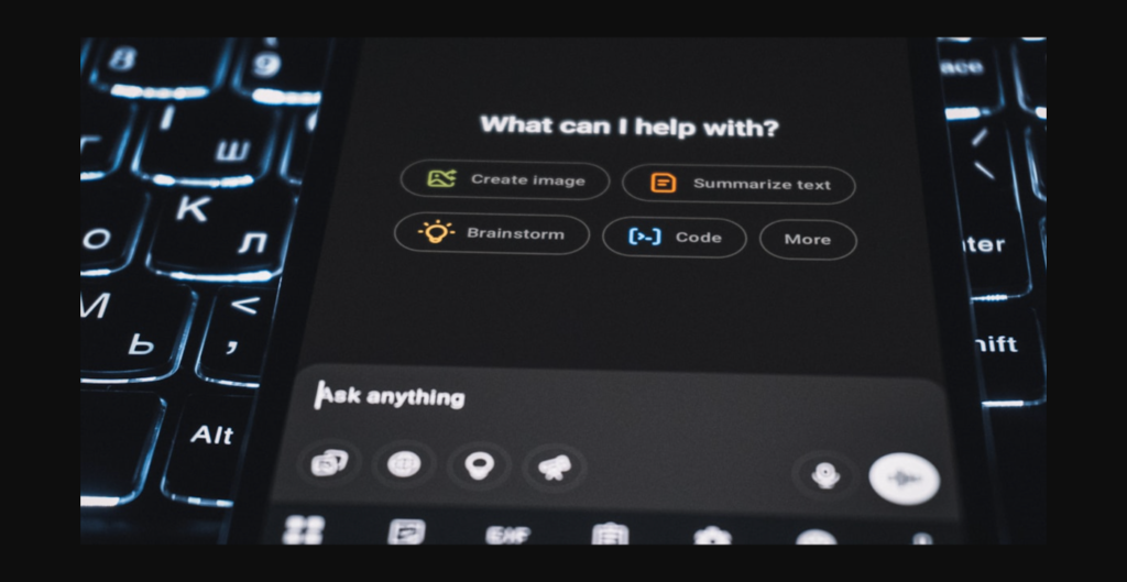 AI chatbot interface showing what can I help with prompt - AI hallucinations about your business