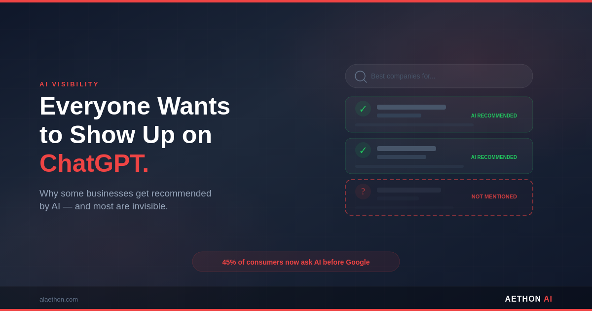 Why most businesses are invisible to ChatGPT and AI recommendations